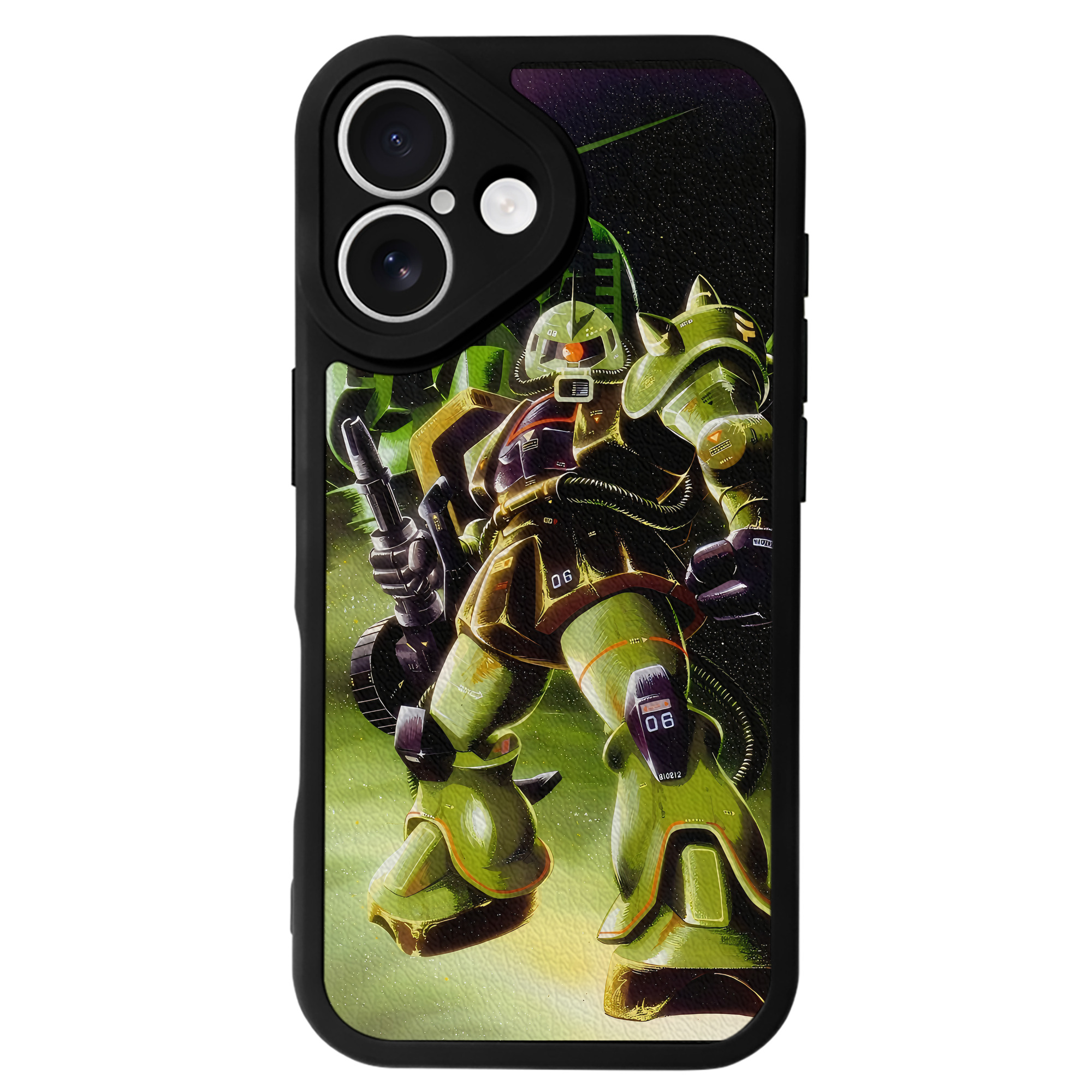 （画像用） 機動戦士ガンダム Mobile Suit Gundam 【iPhone 16シリーズ対応】シリコンスマホケース（レザー調） 材質：シリコン